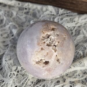 Natural Lavender Crystal Geode Sphere - Decorative Home Accent